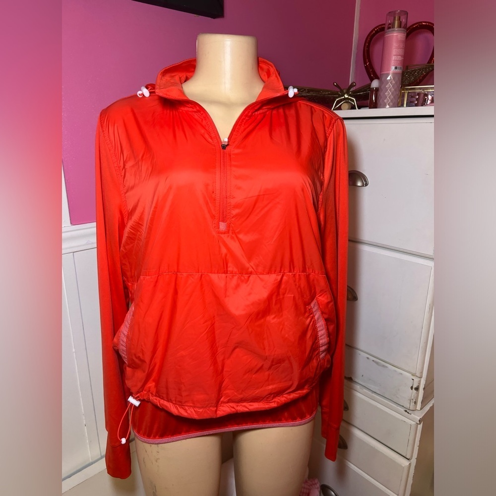Red Windbreaker Jacket